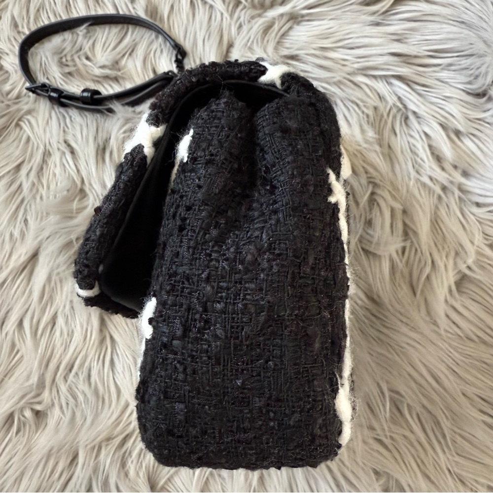 TORY BURCH Willa Tweed Mini Top Handle Bag NWT - Picture 7 of 15